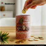 Aesthetic Metal Coin Box - Dealexcart