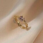 Minimalist Flower Ring for Women - Adjiustable || Dealexcart