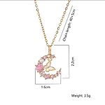 Korean Fashion Butterfly Moon Necklace. - Image 2
