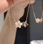 Korean Peach Blossom Luxury Necklace.