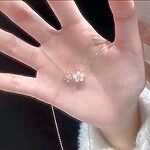 Korean Peach Blossom Luxury Necklace. - Image 2