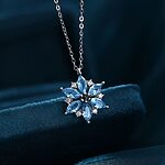 Summer sunflower necklace for women