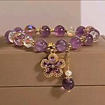 Exquisite Purple Crystal Beads Zircon charms bracelet