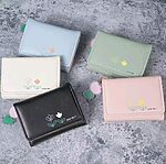Small Wallet Women's Leather Short Folding Wallet