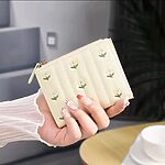 Floral Embroidered PU Leather Women's Wallet|| Credit Card Holder Wallet