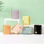 Fruit Print Bifold Coin Purse Ladies Mini Short Purse Money Card Holders Clutch Bags - Image 2