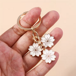Colorful Sakura Flower KeyRing